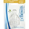 Dr. Brown's Level-3 Standard Neck Nipple, 2-Pack