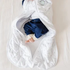 Dreamland Baby Dream Weighted Swaddle (Gen 2) - Classic Grey Stars, 0-6 months