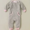 DwellStudio Starburst Chocolate Playsuit 0-3 Mo.