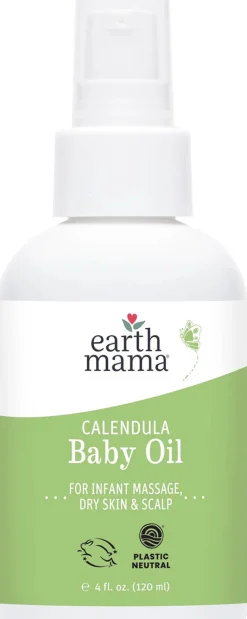 Earth Mama Calendula Baby Oil, 4 fl. oz.
