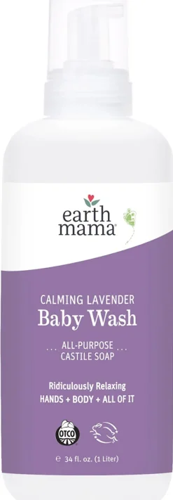 Earth Mama Ridiculously Relaxing Lavender Baby Wash and Lotion Bundle
