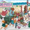 eeBoo 20 Piece Big Puzzle - Holiday Village
