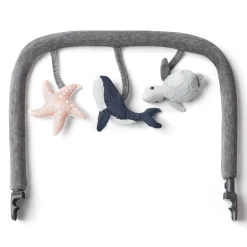 Ergobaby Evolve Bouncer Toy Bar - Ocean Wonders Charcoal Grey
