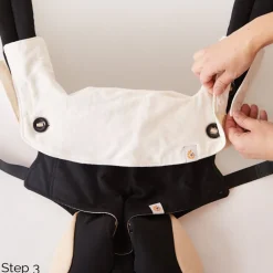 Ergobaby Four Position 360 Carrier Teething Pad and Bib - Natural