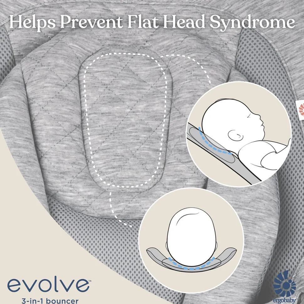Ergobaby 3-in-1 Evolve Bouncer - Midnight Blue