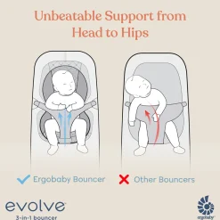 Ergobaby 3-in-1 Evolve Bouncer - Midnight Blue