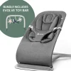 Ergobaby 3-in-1 Evolve Bouncer + Toy Bar Bundle - Charcoal Grey