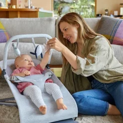 Ergobaby 3-in-1 Evolve Bouncer + Toy Bar Bundle - Charcoal Grey
