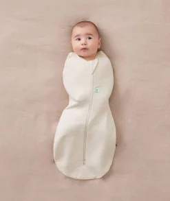 ergoPouch Cocoon Swaddle Sack 1.0 TOG - Oatmeal Marle, 0-3 Months