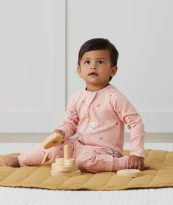 ergoPouch Layers Long Sleeve Romper 1.0 TOG - Daisies, 3-6 Months