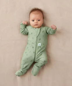 ergoPouch Layers Long Sleeve Romper 1.0 TOG - Willow, 0-3 Months