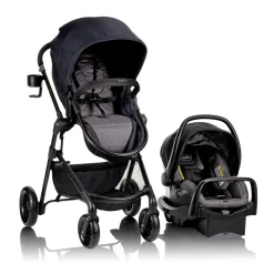 Evenflo Pivot Modular Travel System with LiteMax Infant Car Seat - Casual Gray