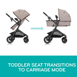 Evenflo Pivot Modular Travel System with LiteMax Infant Car Seat - Casual Gray