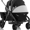 Evenflo Pivot Xplore Dreamz All-Terrain Stroller Wagon with Bassinet Insert - Jetsetter Black