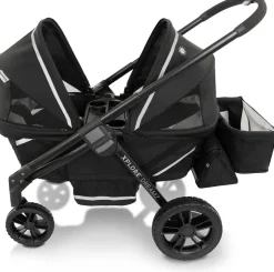 Evenflo Pivot Xplore Dreamz All-Terrain Stroller Wagon with Bassinet Insert - Jetsetter Black