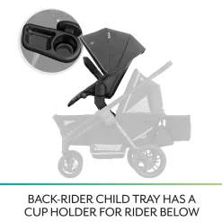 Evenflo Pivot Xplore Stroller Wagon Second Seat - Windsor Gray