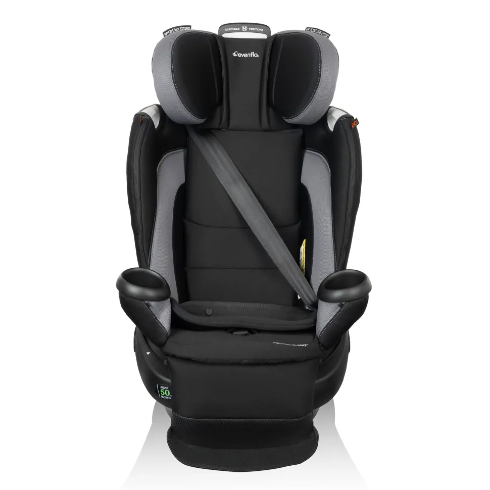 Evenflo Revolve360 Extend All-in-One Rotational Convertible Car Seat with Quick Clean Cover - Revere Gray