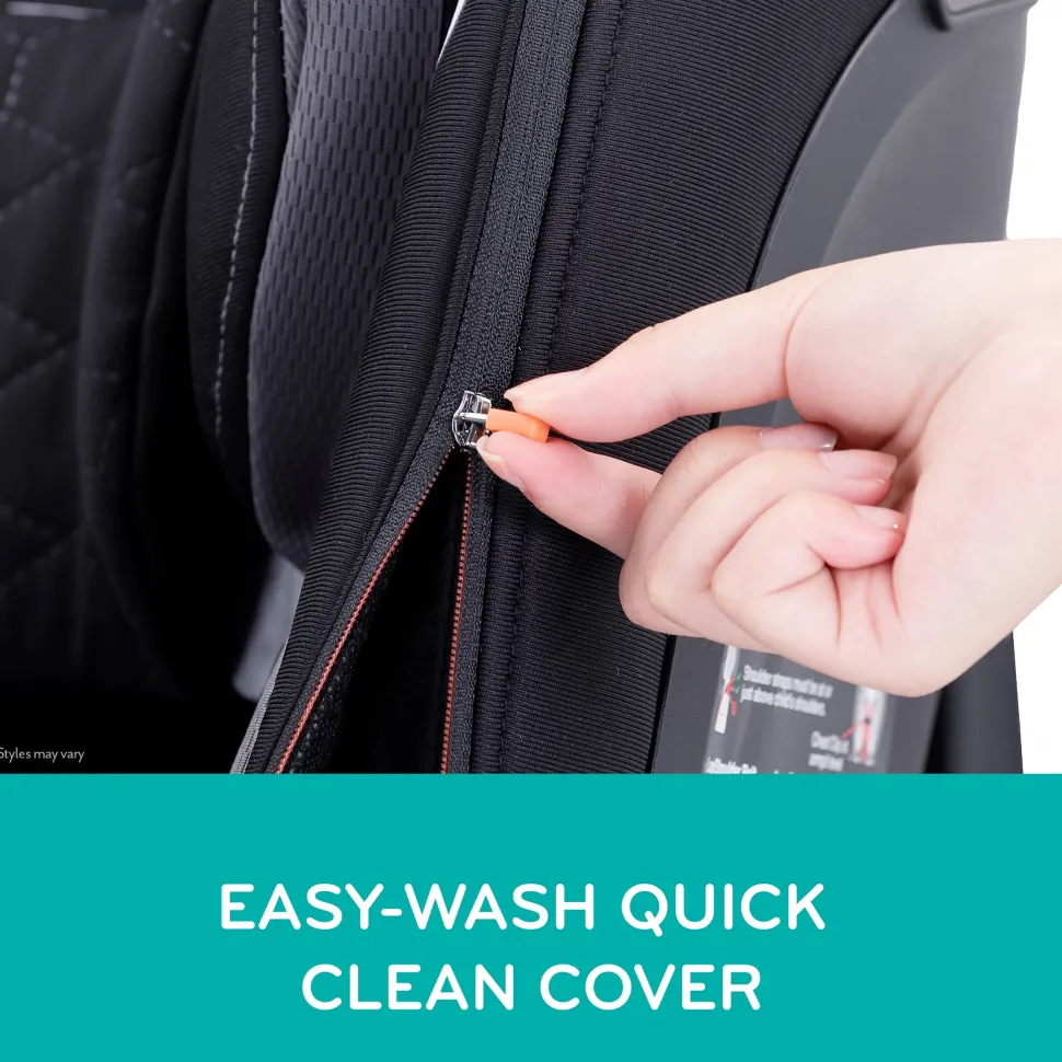 Evenflo Revolve360 Extend All-in-One Rotational Convertible Car Seat with Quick Clean Cover - Revere Gray