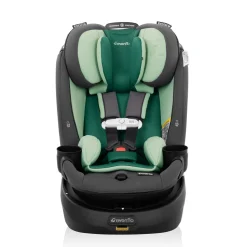 Evenflo Revolve360 Slim 2-in-1 Rotational Convertible Car Seat with SensorSafe - Peridot Green (Green & Gentle)