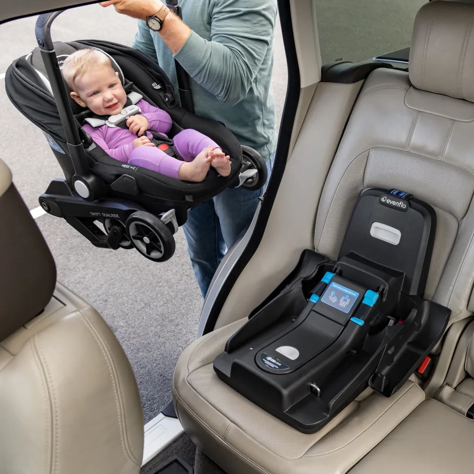 Evenflo Shyft DualRide Infant Car Seat and Stroller Combo - Beaufort Black