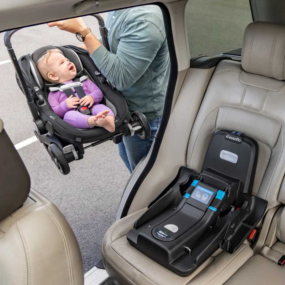Evenflo Shyft DualRide Infant Car Seat Stroller Combo with Carryall Storage - Boone Gray