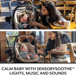 Evenflo Shyft Intuiti+ Travel System w/ Revolve180 LiteMax NXT with SensorySoothe - Angler Tweed