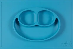 EZPZ Happy Mat Placemat & Plate - Blue