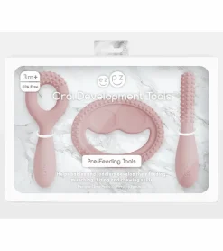 EZPZ Infant Bundle - First Foods Set + Oral Development Tools - Blush