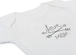 Finn+Emma Lap Shoulder Bodysuit, 9-12m - White