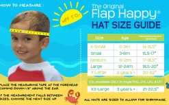 Flap Happy UPF50+ Floppy Sun Hat, Large (12-24m) - Pink Stripe Seersucker
