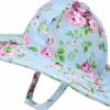 Flap Happy UPF50+ Summer Splash Swim Hat, X-Large (2+ years) - Blue Country Floral