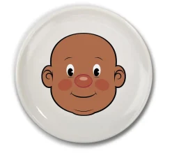 Fred & Friends Food Face Plate - Mr. Food - Brown