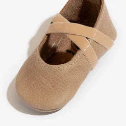Freshly Picked Ballet Slipper Mini Sole V2, Size 4 - Weathered Brown