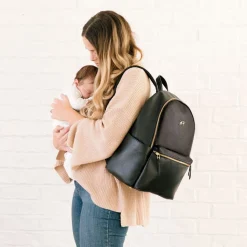 Freshly Picked Classic City Pack II Backpack Diaper Bag - Ebony