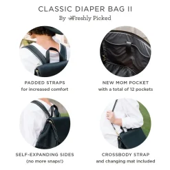 Freshly Picked Classic Diaper Bag II - Fig