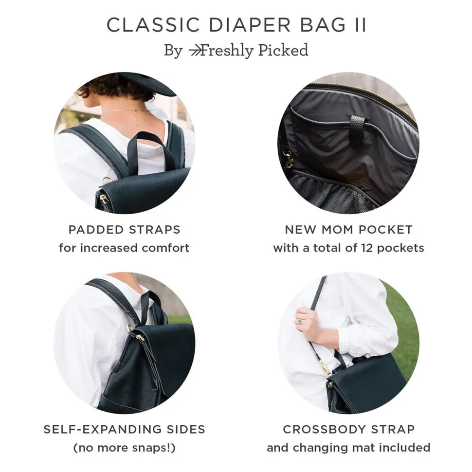 Freshly Picked Classic Diaper Bag II - Stone