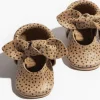 Freshly Picked Knotted Bow Moccasins Mini Sole V2, Size 4 - Almond Speckles