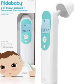 FridaBaby 3-in-1 Ear, Forehead + Touchless Infrared Thermometer