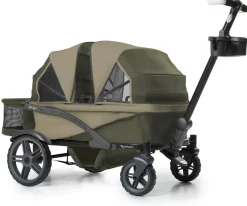 Gladly Family Anthem4 All-Terrain (4 Seater) Stroller Wagon Adventure Bundle - Forest