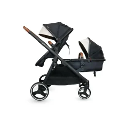 Gladly Family Piper Stroller Second Seat:  2-in-1 Toddler Seat + Bassinet - Aloe