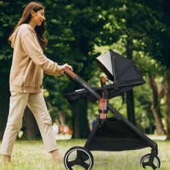 Gladly Family Piper Stroller Second Seat:  2-in-1 Toddler Seat + Bassinet - Sedona