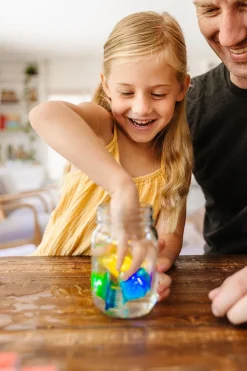 Glo Pals Light Up Cube Bath Toys - Lumi (Purple)