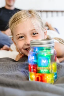 Glo Pals Light Up Cube Bath Toys - Lumi (Purple)