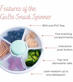 GoBe Kids Snack Spinner - Macaron Blue