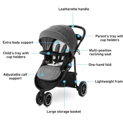 Graco Modes 3 Lite Platinum Travel System - Wit