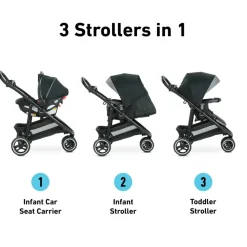 Graco Modes 3 Lite Platinum Travel System - Wit