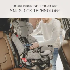 Graco Premier 4Ever DLX Extend2Fit SnugLock 4-in-1 Car Seat with Anti-Rebound Bar - Midtown