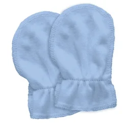 Green Sprouts Organic Cotton Mitts 2pk - Cornflower (Birth to 6 weeks)