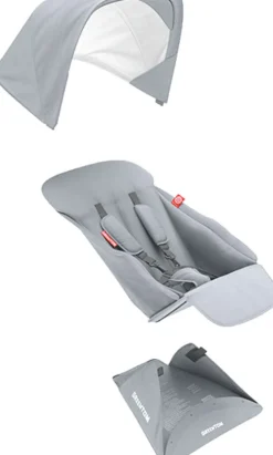 Greentom Reversible Seat Fabric Set - Grey