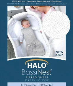 HALO BassiNest Fitted Sheet - Pebble
